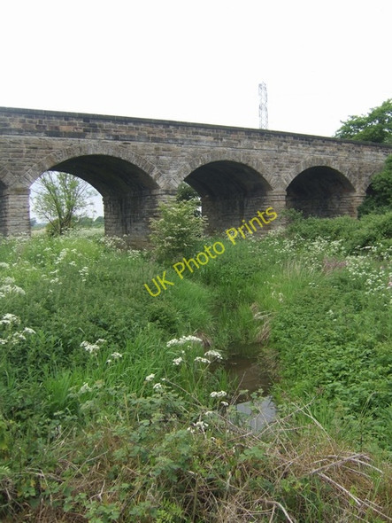 Photo 6"x4" Viaduct on the old Midland Railway King's Newton c2010