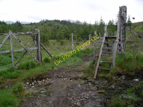 Photo 6"x4" Track and stile near Loch Quoich Meall a' Chait c2006