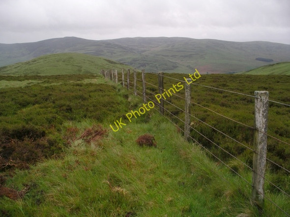 Photo 6"x4" Fence, Peatshank Head Old Tinnis c2006