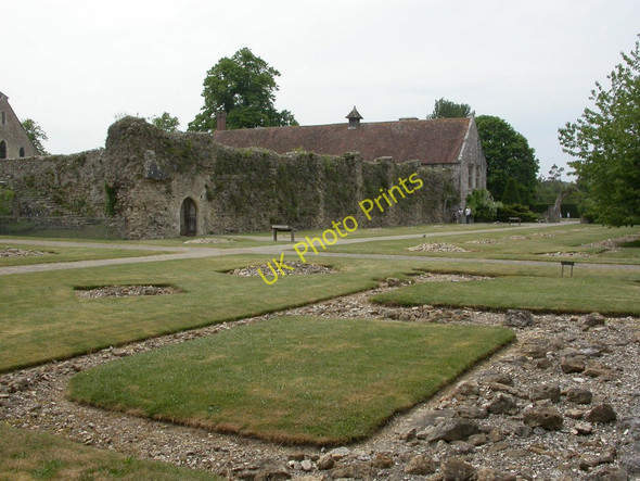 Photo 6"x4" Beaulieu Abbey, nave Beaulieu c2010