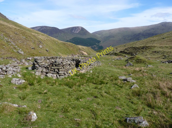Photo 6"x4" Shielings in the middle part of the Allt a' Chobhair Camusvrachan c2010