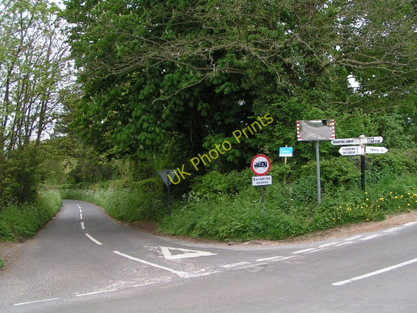 Photo 6"x4" Lane junction Over Compton c2010