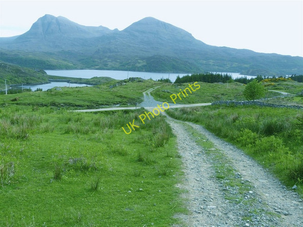 Photo 6"x4" Hill track Kylestrome Kylesku c2010