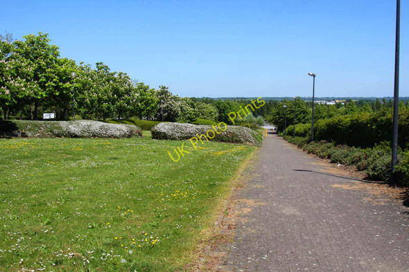 Photo 6"x4" Cycle track and footpath through Campbell Park Milton Keynes c2010