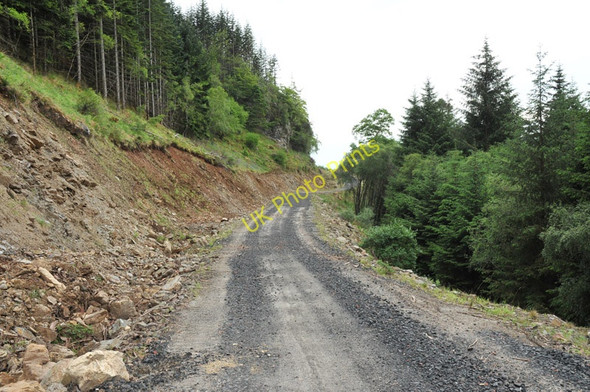 Photo 6"x4" Newly cut forestry road near Appin Portnacroish c2010