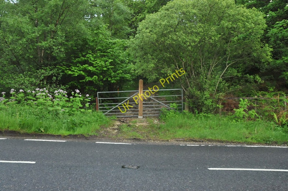 Photo 6"x4" Gated access track to the old quarry workings near Duror Duror c2010