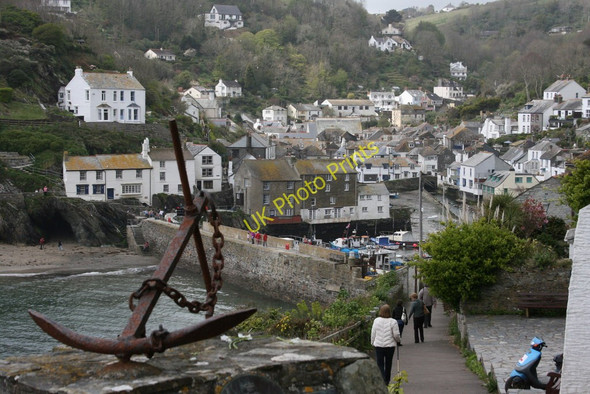 Photo 6"x4" Path to Polperro, Cornwall Brent c2009
