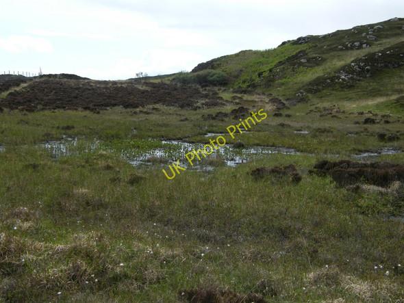 Photo 6"x4" Slight detour required to navigate past boggy pond. Breac-achadh\/NM3318 c2010