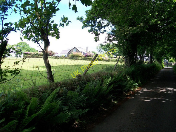 Photo 6"x4" View across farmland towards Cefn-y-maen Criccieth c2010
