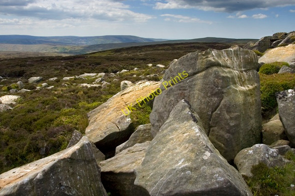 Photo 6"x4" White Crag, Burn Fell Brown Syke Hill c2010