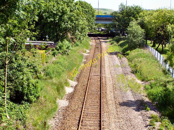 Photo 6"x4" Railway from Ladyhouse Lane Milnrow c2010