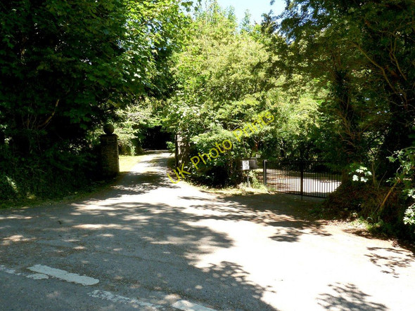 Photo 6"x4" The entrance to Buckland Manor (left) and St. Brannock's Church (right) Braunton c2010