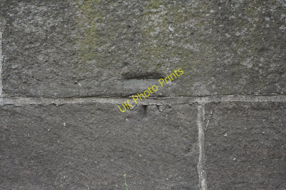 Photo 6"x4" Cut Bench Mark, Linton Bridge Wetherby c2010