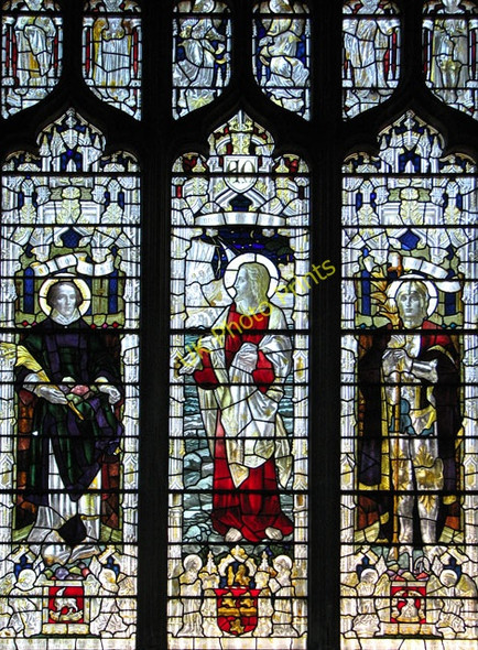 Photo 6"x4" St Margaret's church in Kings Lynn - stained glass King's Lynn c2010