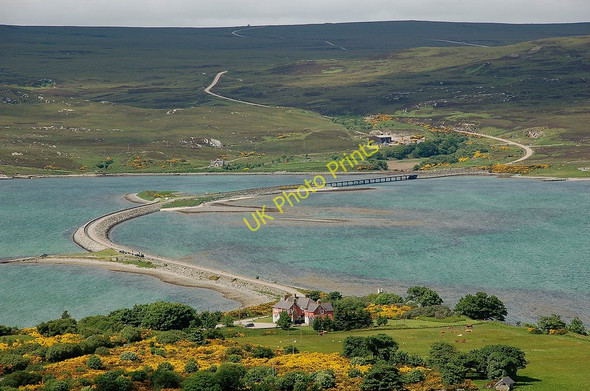 Photo 6"x4" Causeway across the Kyle of Tongue Achuvoldrach c2010