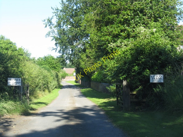 Photo 6"x4" Access road to Upton Farm Elmley Lovett c2010