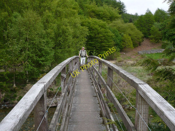Photo 6"x4" Footbridge over the River Liza Ennerdale Forest c2010