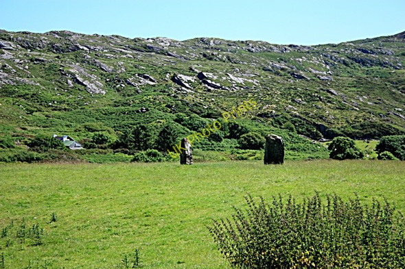 Photo 6"x4" Stone Row Caherdaniel c2010