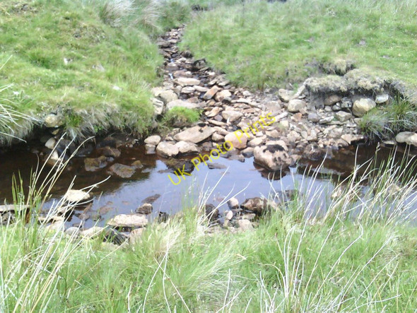 Photo 6"x4" River confluence Grisdale c2010