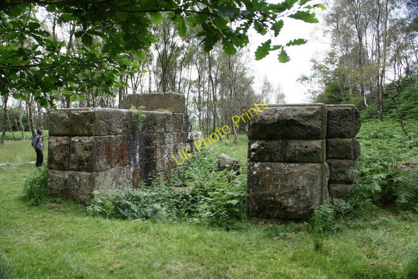 Photo 6"x4" Ruined engine house, Bole Hill Quarry, Derbyshire Upper Padley c2010