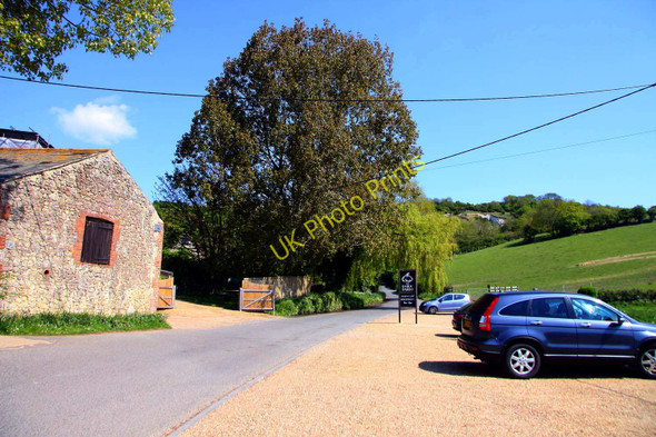 Photo 6"x4" The car park for the Garlic Farm on Mersley Lane Arreton c2010