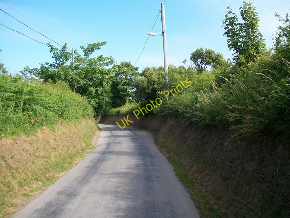 Photo 6"x4" View north into the end on Lon Fawr Edern c2010