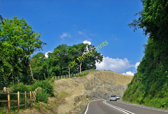 Photo 6"x4" A458 road crossing Wenlock Edge at Harley Hill Much Wenlock c2010