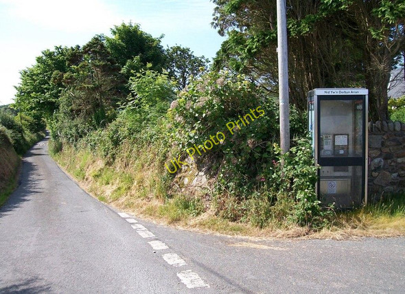 Photo 6"x4" Vandalised telephone kiosk at the crossroads Edern c2010