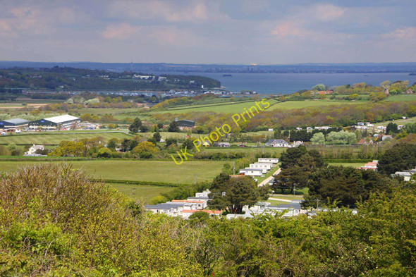 Photo 6"x4" Holiday caravans by Whitecliff Bay Hillway c2010