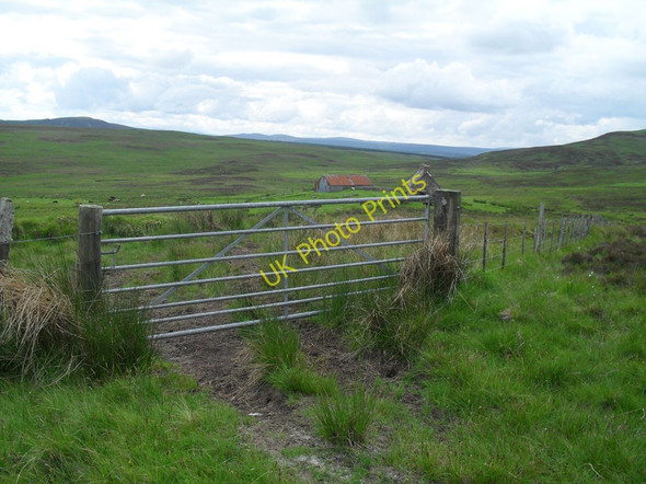Photo 6"x4" Gate and ruins Achatomlinie c2010