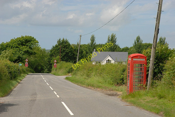 Photo 6"x4" Rhos-y-garth telephone box Rhos-y-garth c2010