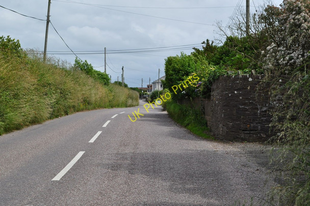 Photo 6"x4" Mortehoe Station Road between Borough Cross and the B3343 Higher Warcombe c2010