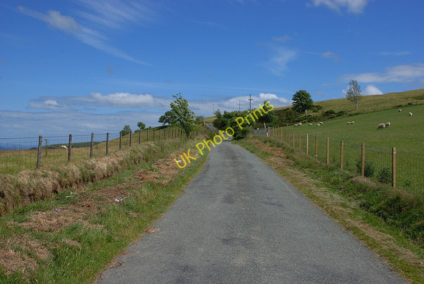 Photo 6"x4" Minor road heading for Llawr-y-glyn Braichyfedw c2010