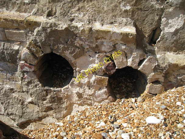 Photo 6"x4" Chimneys, Martello Tower 19 Palmarsh c2010
