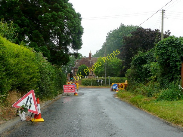 Photo 6"x4" Road works at Bishop's Norton Bishop's Norton c2010