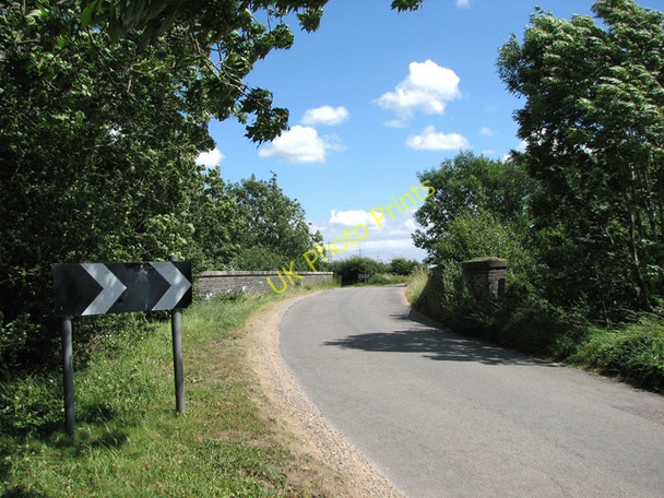 Photo 6"x4" Bridge over dismantled railway line Little Dunham c2010