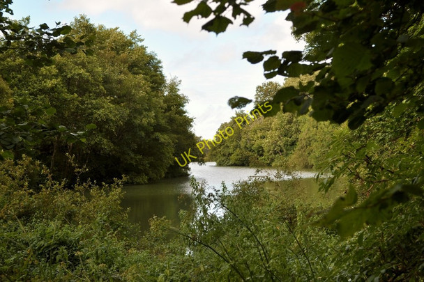 Photo 6"x4" The upper Slade Reservoir (disused) as seen from the southern end Ilfracombe c2010