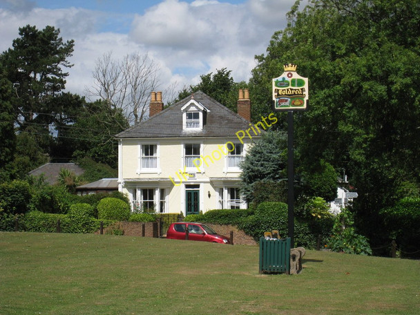 Photo 6"x4" House and Village Sign, Coldred Coldred c2010