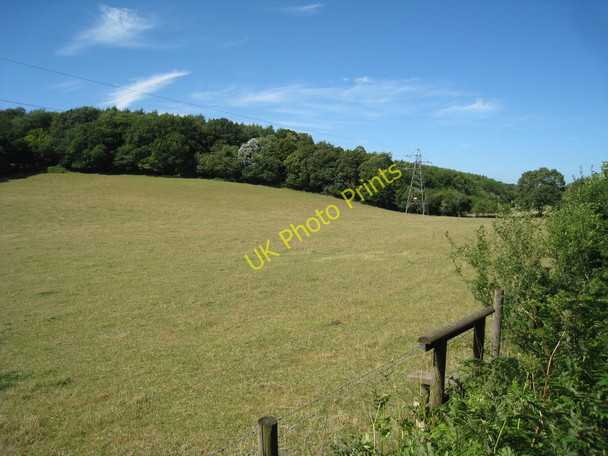 Photo 6"x4" Field near Atchester Wood Bossingham c2010