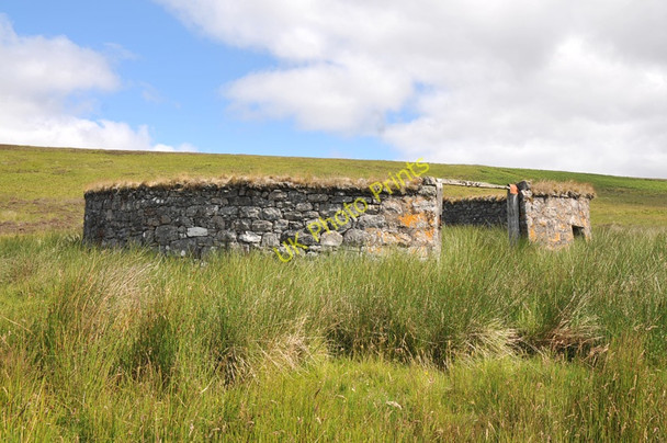 Photo 6"x4" Old sheepfold at Achnaluachrach West Langwell c2010