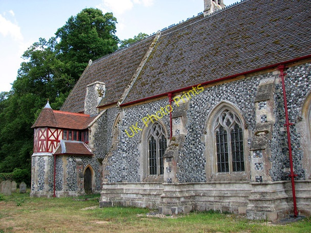 Photo 6"x4" St Mary's church in West Tofts - Pugin's chancel West Tofts\/TL8392 c2010