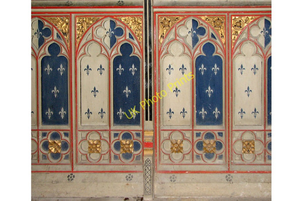Photo 6"x4" St Mary's church in West Tofts - parclose screen (detail) West Tofts\/TL8392 c2010