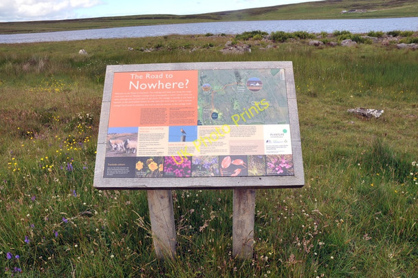 Photo 6"x4" Information board at Loch Stemster Loch Stemster c2010