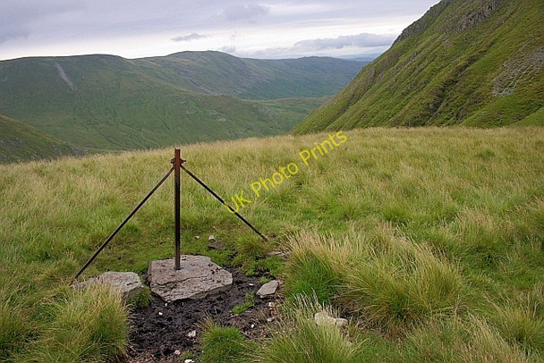 Photo 6"x4" Old Fence Post on Ill Bell Froswick c2010