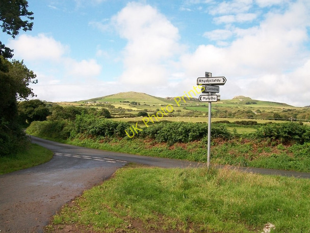 Photo 6"x4" The junction of Lon Pin and Lon Rhyd-y-clafdy Rhyd-y-clafdy c2010