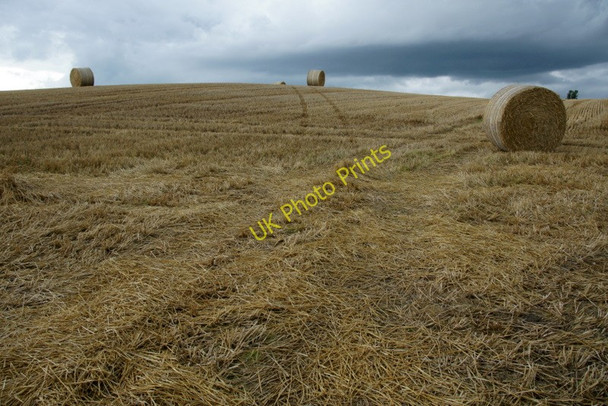 Photo 6"x4" Harvested field, Bardmony, near Alyth Leitfi\u00e8 c2010