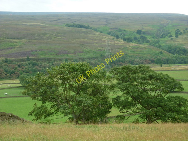 Photo 6"x4" Looking over the Valley Carlecotes c2010