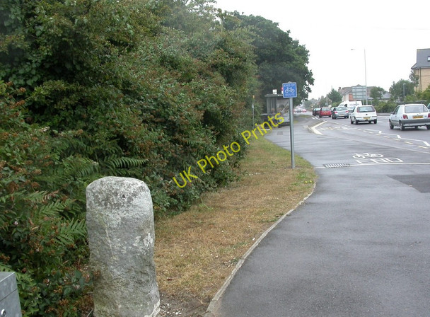 Photo 6"x4" Christchurch, boundary stone Christchurch\/SZ1592 c2010