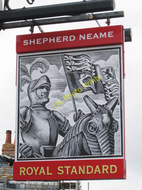 Photo 6"x4" Royal Standard sign Hastings\/TQ8110 c2010