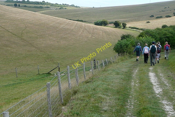 Photo 6"x4" Bridleway along Ringwood Bottom Eastbourne\/TQ5900 c2010